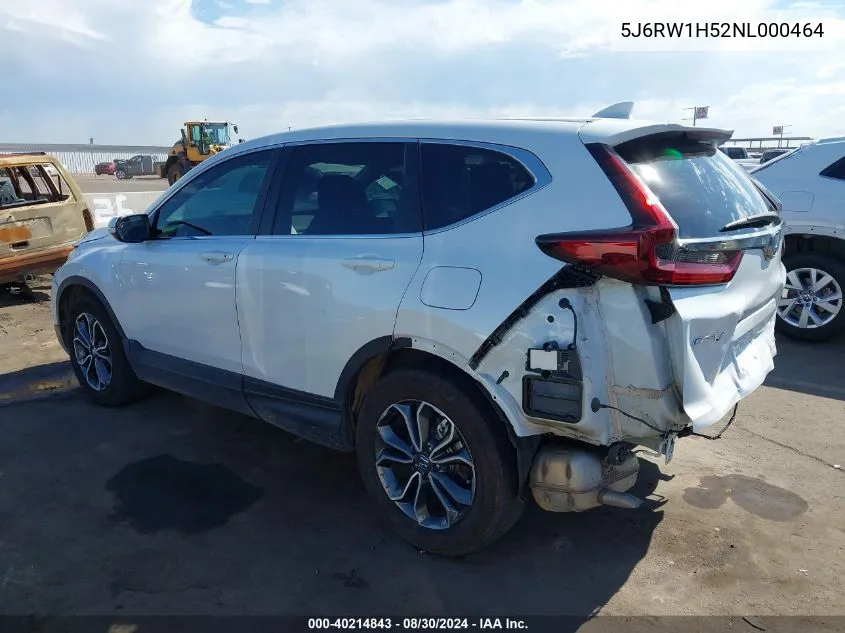 2022 Honda Cr-V 2Wd Ex VIN: 5J6RW1H52NL000464 Lot: 40214843