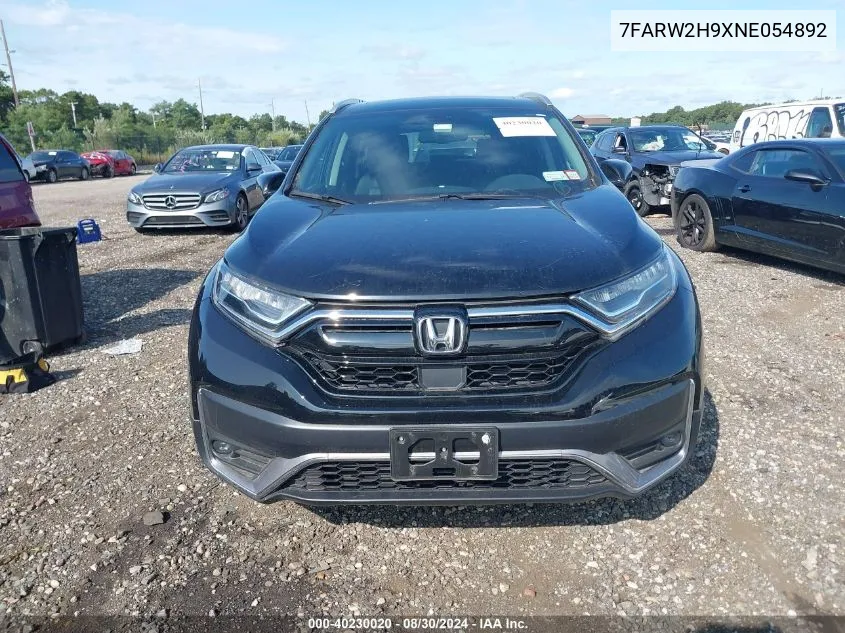 2022 Honda Cr-V Awd Touring VIN: 7FARW2H9XNE054892 Lot: 40230020