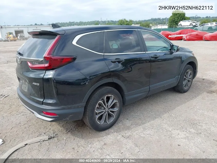 2HKRW2H52NH622112 2022 Honda Cr-V Awd Ex