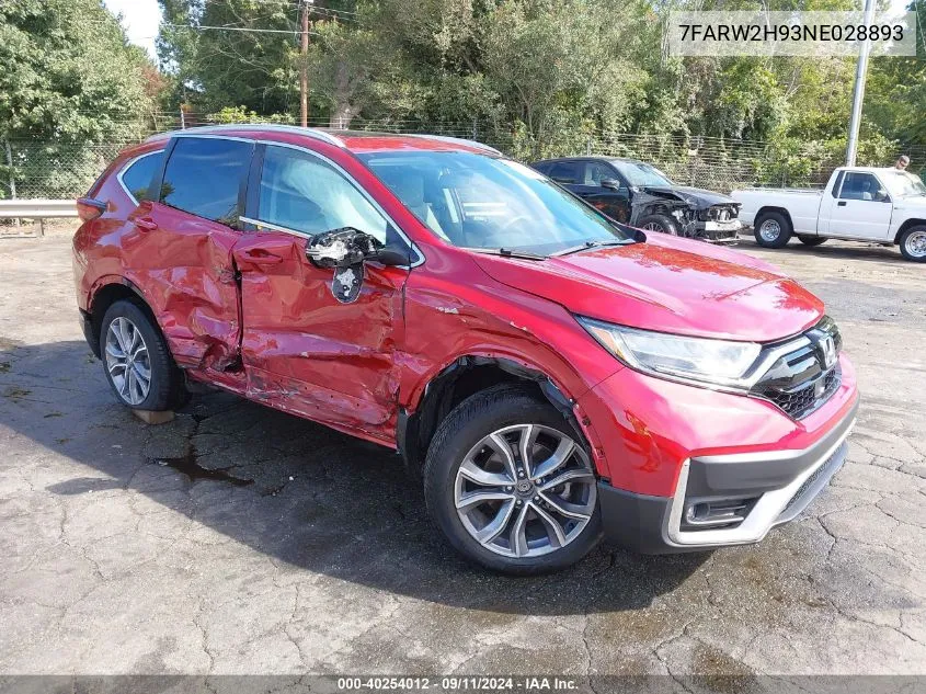 7FARW2H93NE028893 2022 Honda Cr-V Awd Touring