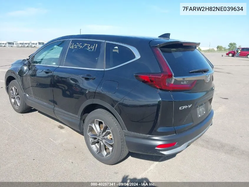 2022 Honda Cr-V Awd Ex-L VIN: 7FARW2H82NE039634 Lot: 40257341