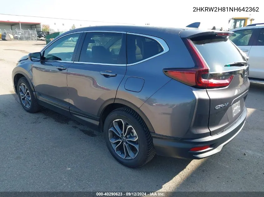 2HKRW2H81NH642362 2022 Honda Cr-V Awd Ex-L