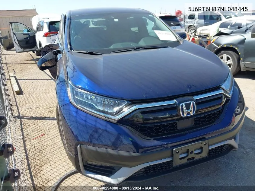 2022 Honda Cr-V Hybrid Ex-L VIN: 5J6RT6H87NL048445 Lot: 40294080