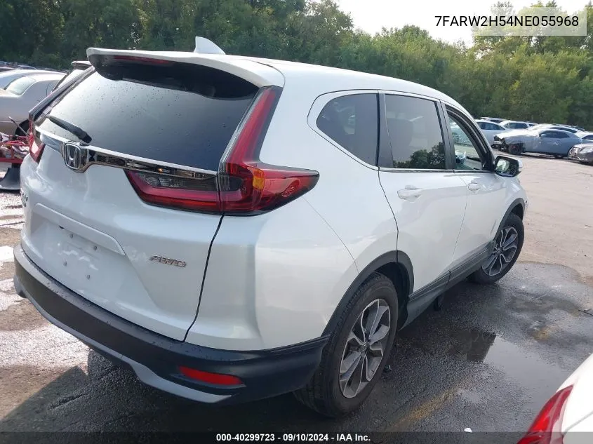 2022 Honda Cr-V Ex VIN: 7FARW2H54NE055968 Lot: 40299723