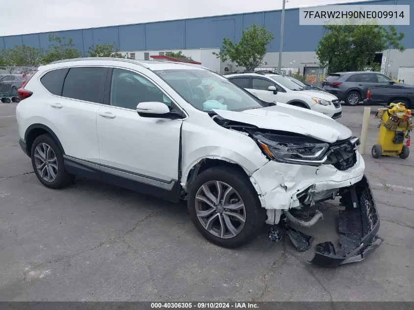 2022 Honda Cr-V Touring VIN: 7FARW2H90NE009914 Lot: 40306305