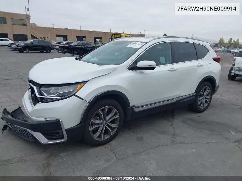 2022 Honda Cr-V Touring VIN: 7FARW2H90NE009914 Lot: 40306305