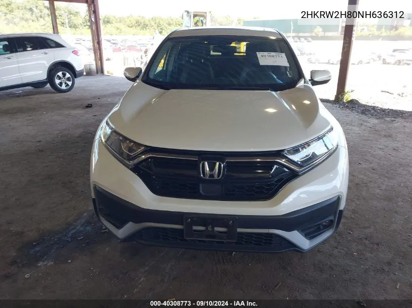 2HKRW2H80NH636312 2022 Honda Cr-V Awd Ex-L