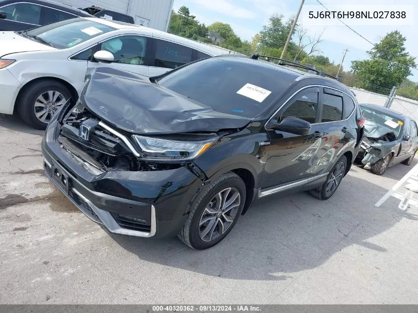 2022 Honda Cr-V Touring VIN: 5J6RT6H98NL027838 Lot: 40320362