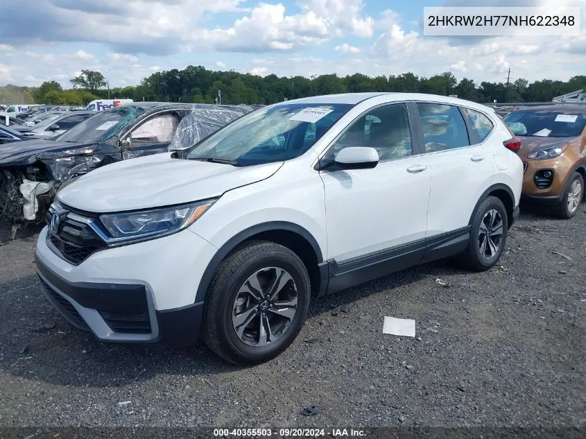 2022 Honda Cr-V Awd Special Edition VIN: 2HKRW2H77NH622348 Lot: 40355503