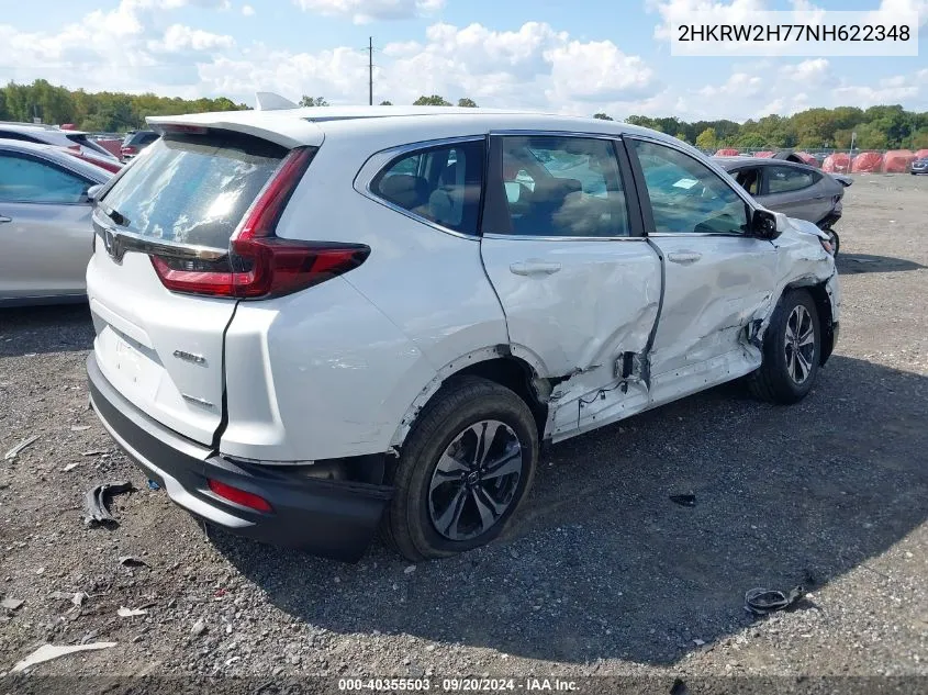 2022 Honda Cr-V Awd Special Edition VIN: 2HKRW2H77NH622348 Lot: 40355503