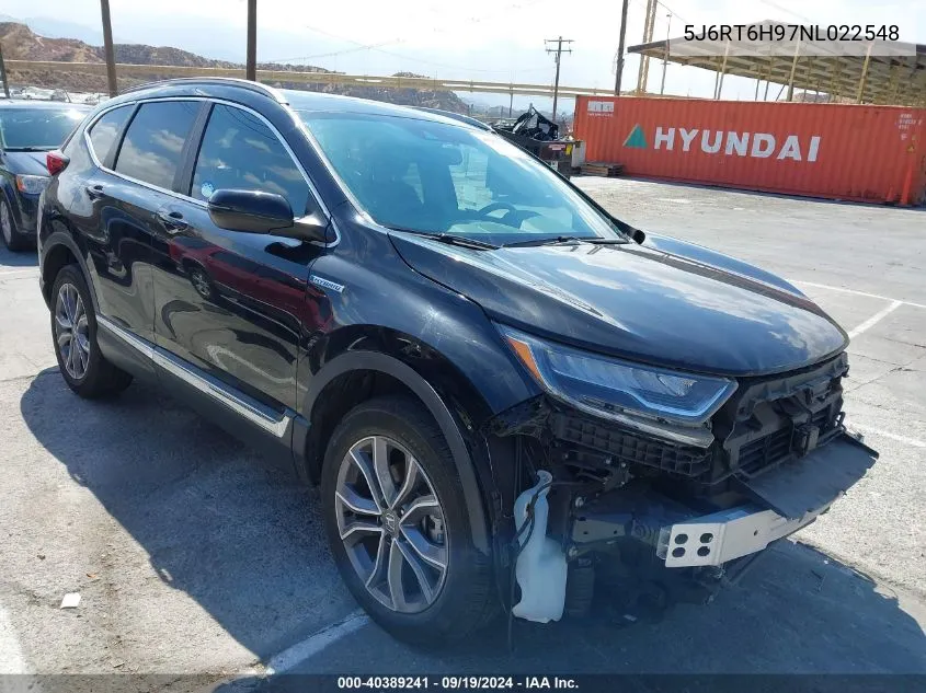 2022 Honda Cr-V Hybrid Touring VIN: 5J6RT6H97NL022548 Lot: 40389241