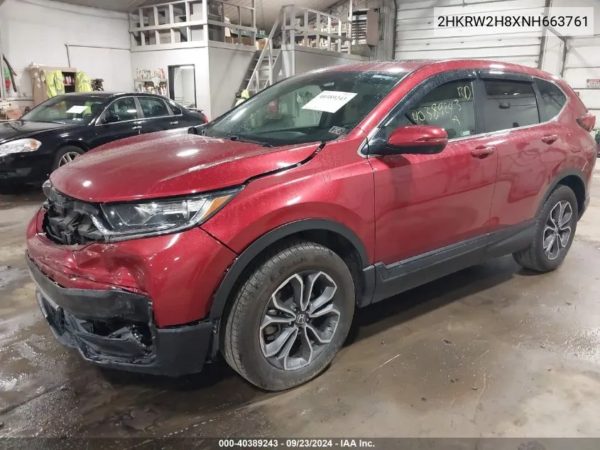 2HKRW2H8XNH663761 2022 Honda Cr-V Awd Ex-L