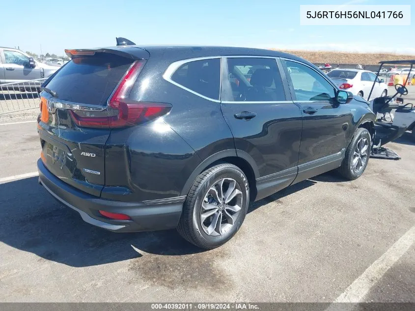 2022 Honda Cr-V Hybrid Ex VIN: 5J6RT6H56NL041766 Lot: 40392011