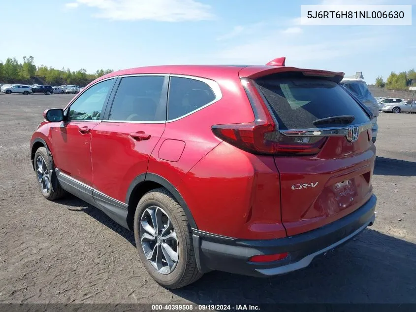 2022 Honda Cr-V Hybrid Ex-L VIN: 5J6RT6H81NL006630 Lot: 40399508