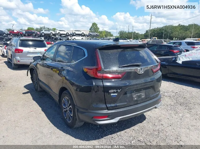 2022 Honda Cr-V 2Wd Ex VIN: 5J6RW1H5XNA004936 Lot: 40432982