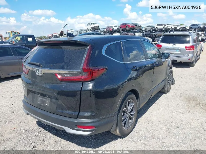 5J6RW1H5XNA004936 2022 Honda Cr-V 2Wd Ex