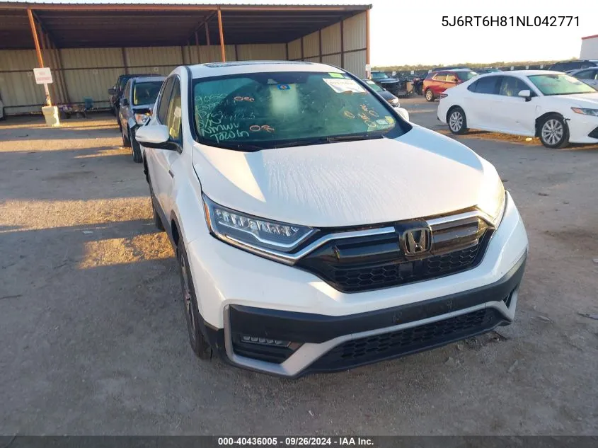 2022 Honda Cr-V Exl VIN: 5J6RT6H81NL042771 Lot: 40436005