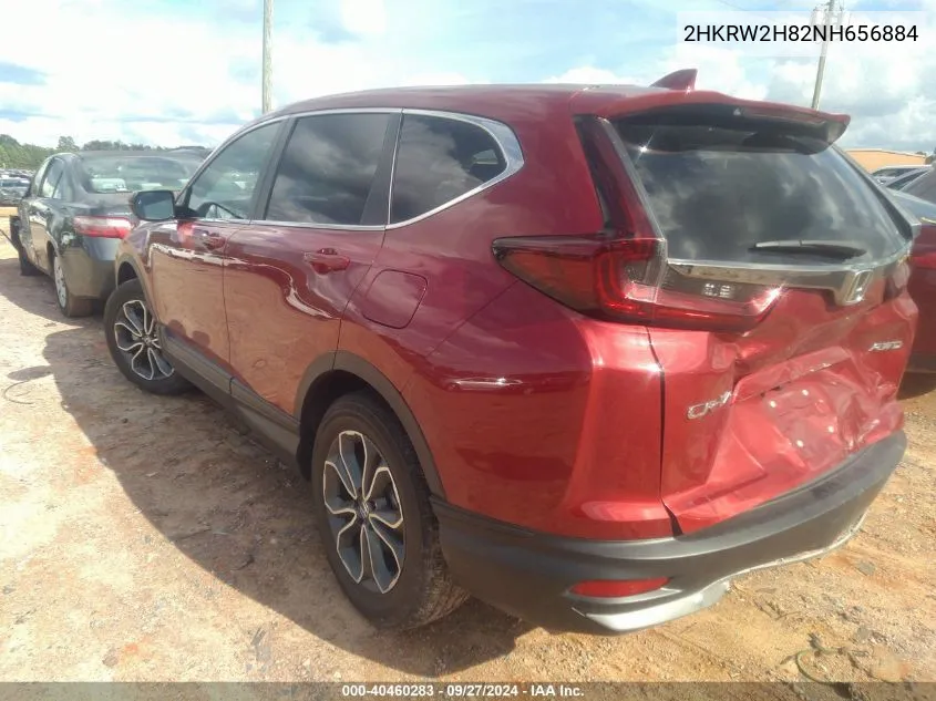 2HKRW2H82NH656884 2022 Honda Cr-V Awd Ex-L