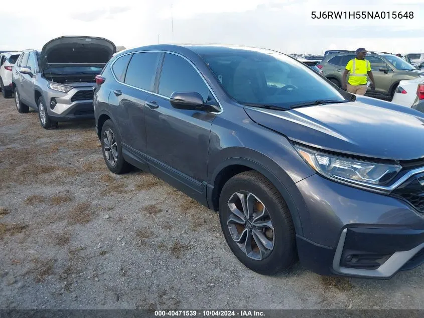 2022 Honda Cr-V 2Wd Ex VIN: 5J6RW1H55NA015648 Lot: 40471539