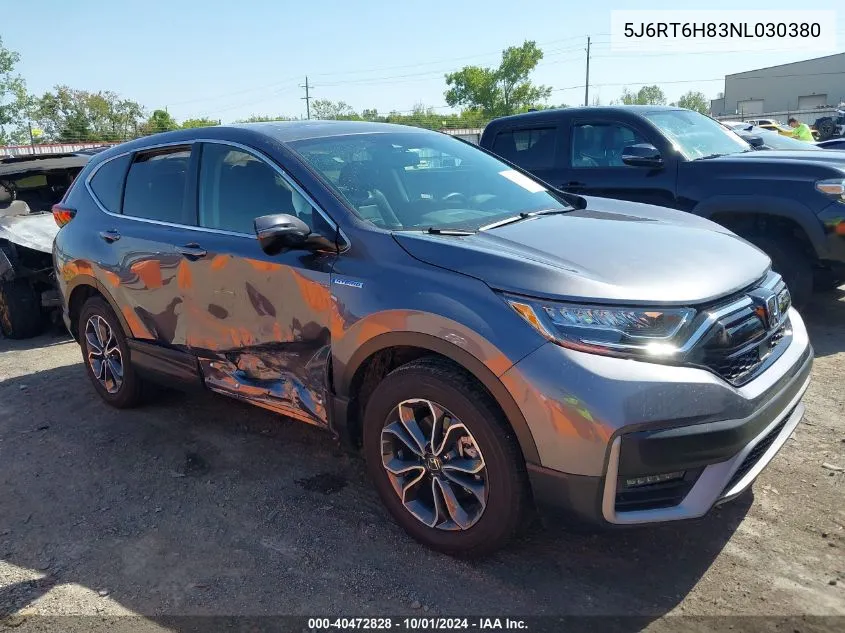 2022 Honda Cr-V Hybrid Ex-L VIN: 5J6RT6H83NL030380 Lot: 40472828