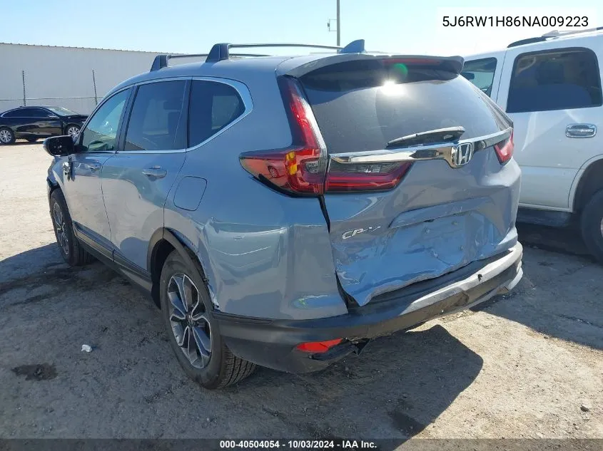 2022 Honda Cr-V 2Wd Ex-L VIN: 5J6RW1H86NA009223 Lot: 40504054