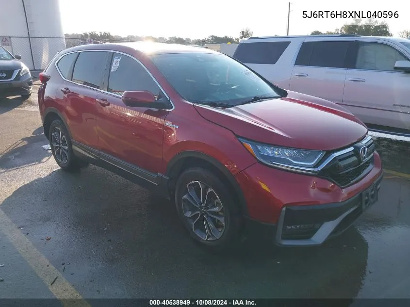 2022 Honda Cr-V Exl VIN: 5J6RT6H8XNL040596 Lot: 40538949