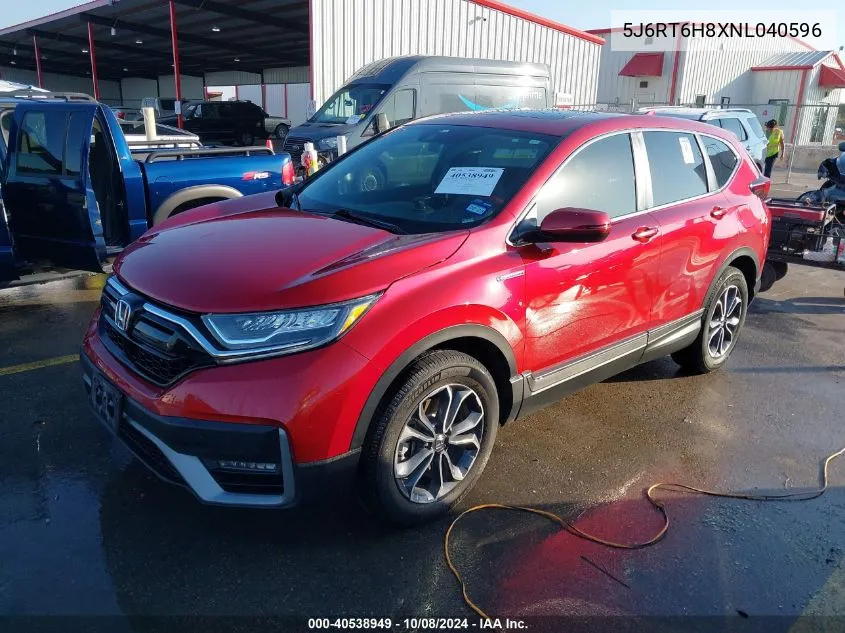 2022 Honda Cr-V Exl VIN: 5J6RT6H8XNL040596 Lot: 40538949