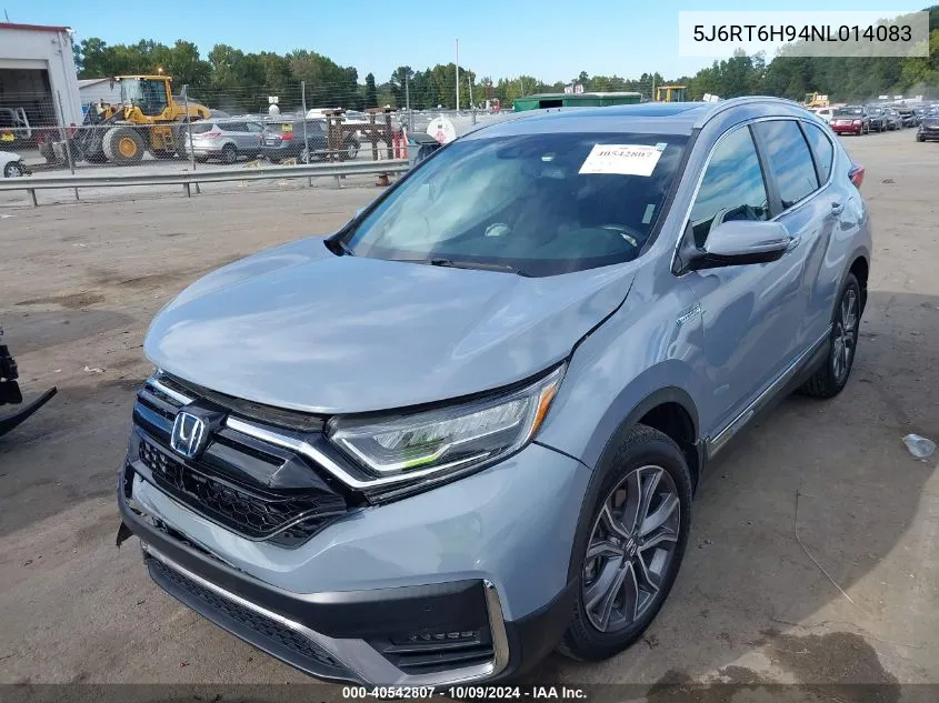 2022 Honda Cr-V Hybrid Touring VIN: 5J6RT6H94NL014083 Lot: 40542807