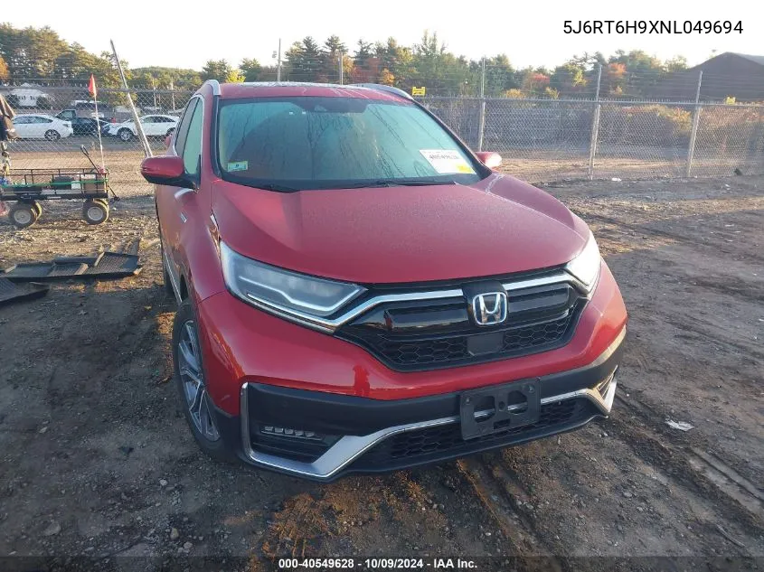 2022 Honda Cr-V Touring VIN: 5J6RT6H9XNL049694 Lot: 40549628