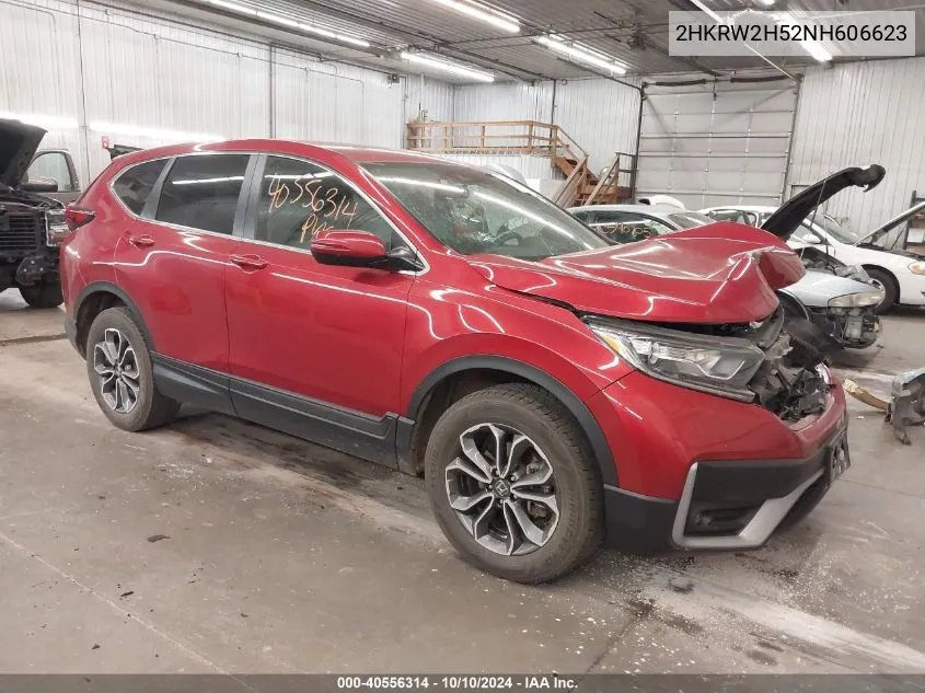 2022 Honda Cr-V Awd Ex VIN: 2HKRW2H52NH606623 Lot: 40556314