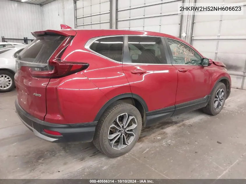 2022 Honda Cr-V Awd Ex VIN: 2HKRW2H52NH606623 Lot: 40556314