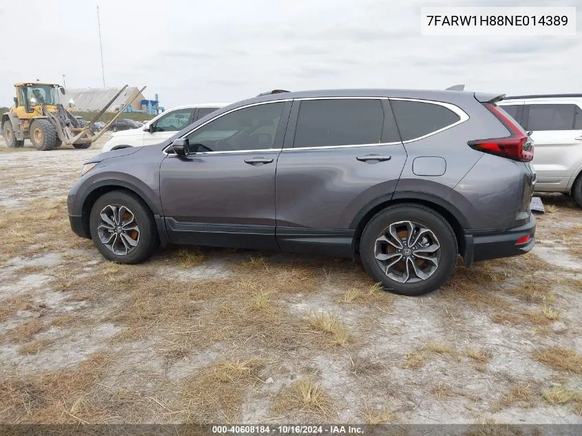 2022 Honda Cr-V 2Wd Ex-L VIN: 7FARW1H88NE014389 Lot: 40608184