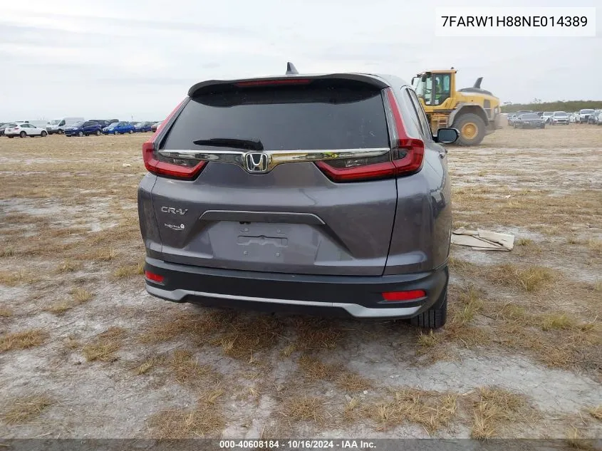 2022 Honda Cr-V 2Wd Ex-L VIN: 7FARW1H88NE014389 Lot: 40608184