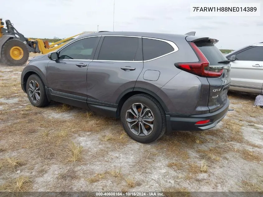 2022 Honda Cr-V 2Wd Ex-L VIN: 7FARW1H88NE014389 Lot: 40608184