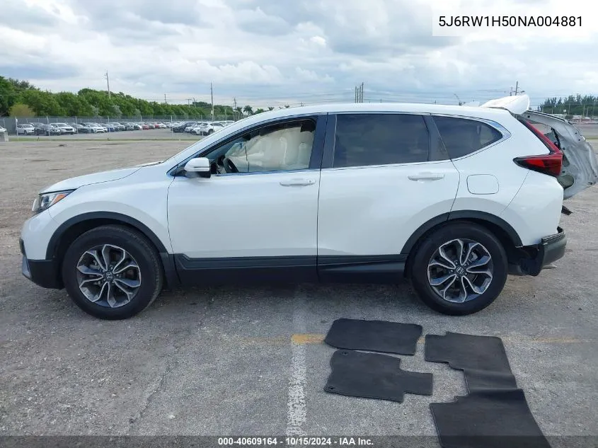 2022 Honda Cr-V 2Wd Ex VIN: 5J6RW1H50NA004881 Lot: 40609164