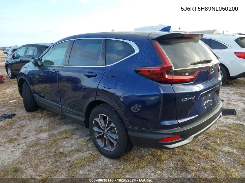 2022 Honda Cr-V Exl VIN: 5J6RT6H89NL050200 Lot: 40638146