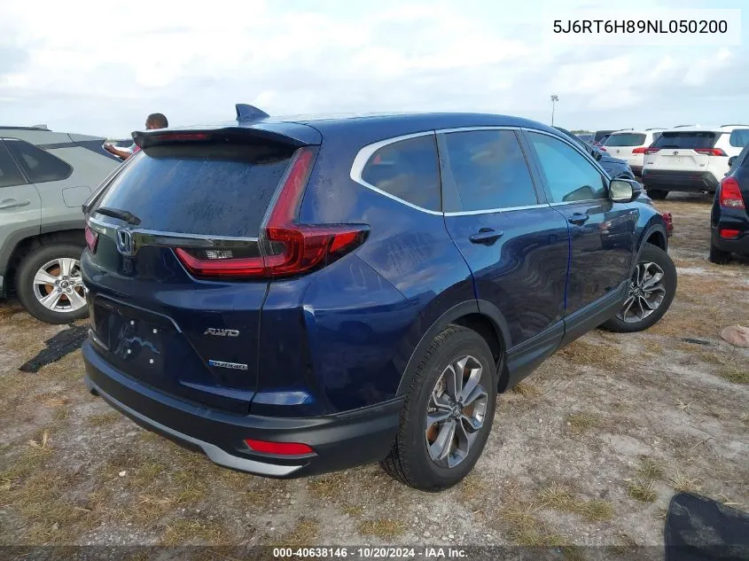 2022 Honda Cr-V Exl VIN: 5J6RT6H89NL050200 Lot: 40638146