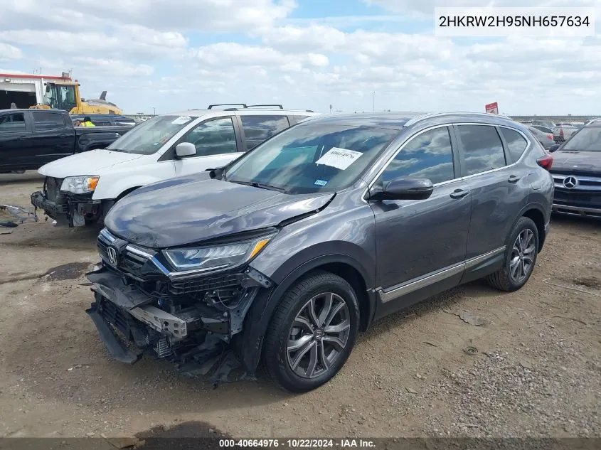 2022 Honda Cr-V Awd Touring VIN: 2HKRW2H95NH657634 Lot: 40664976