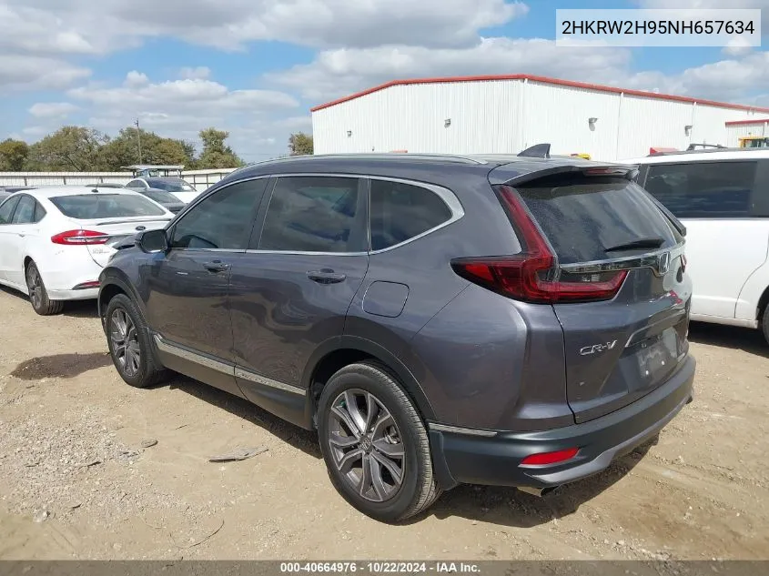 2022 Honda Cr-V Awd Touring VIN: 2HKRW2H95NH657634 Lot: 40664976