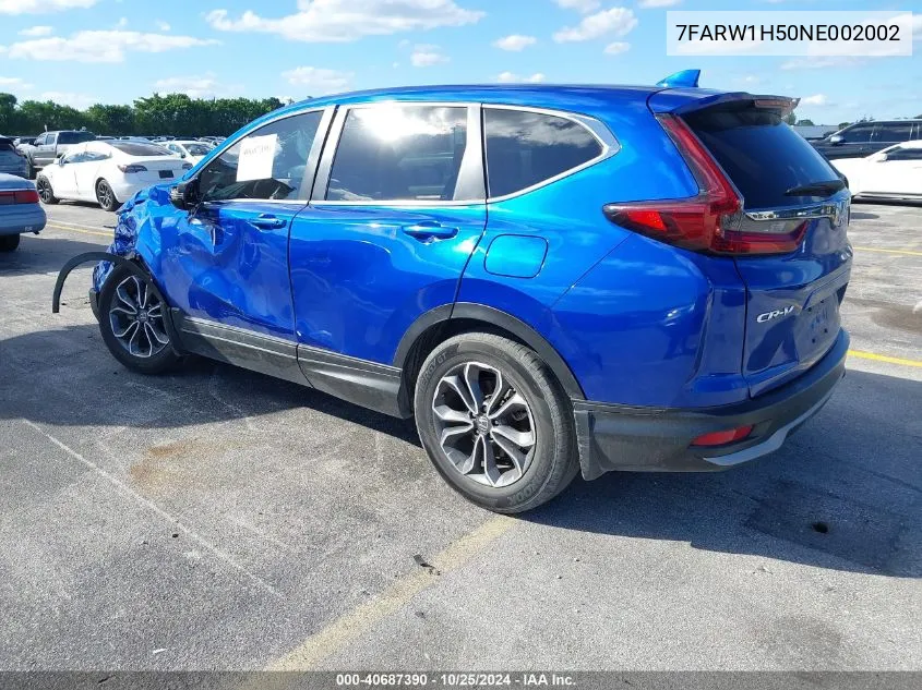 2022 Honda Cr-V 2Wd Ex VIN: 7FARW1H50NE002002 Lot: 40687390