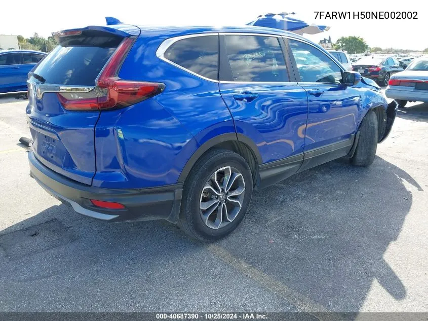 2022 Honda Cr-V 2Wd Ex VIN: 7FARW1H50NE002002 Lot: 40687390