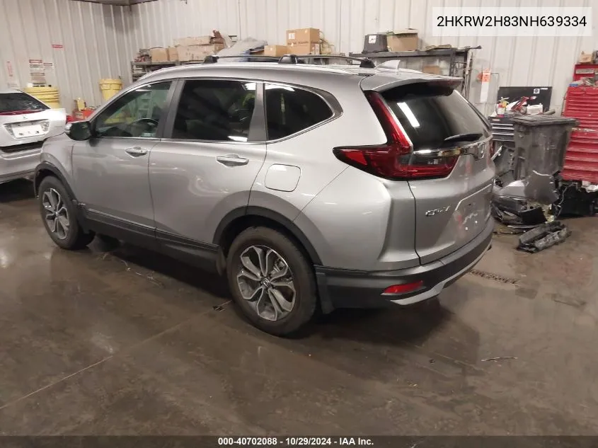 2022 Honda Cr-V Awd Ex-L VIN: 2HKRW2H83NH639334 Lot: 40702088