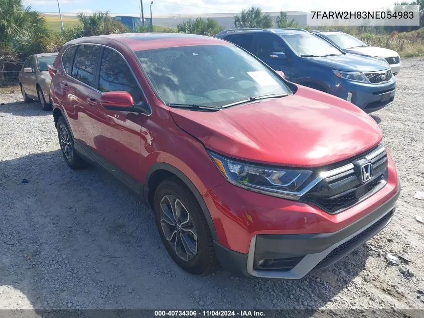 2022 Honda Cr-V Awd Ex-L VIN: 7FARW2H83NE054983 Lot: 40734306