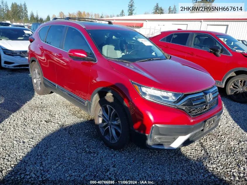 2022 Honda Cr-V Awd Touring VIN: 2HKRW2H95NH667614 Lot: 40766895