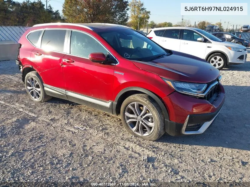 2022 Honda Cr-V Hybrid Touring VIN: 5J6RT6H97NL024915 Lot: 40772687