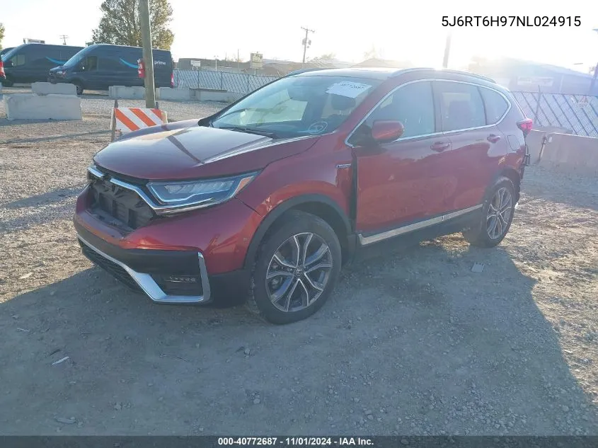 2022 Honda Cr-V Hybrid Touring VIN: 5J6RT6H97NL024915 Lot: 40772687