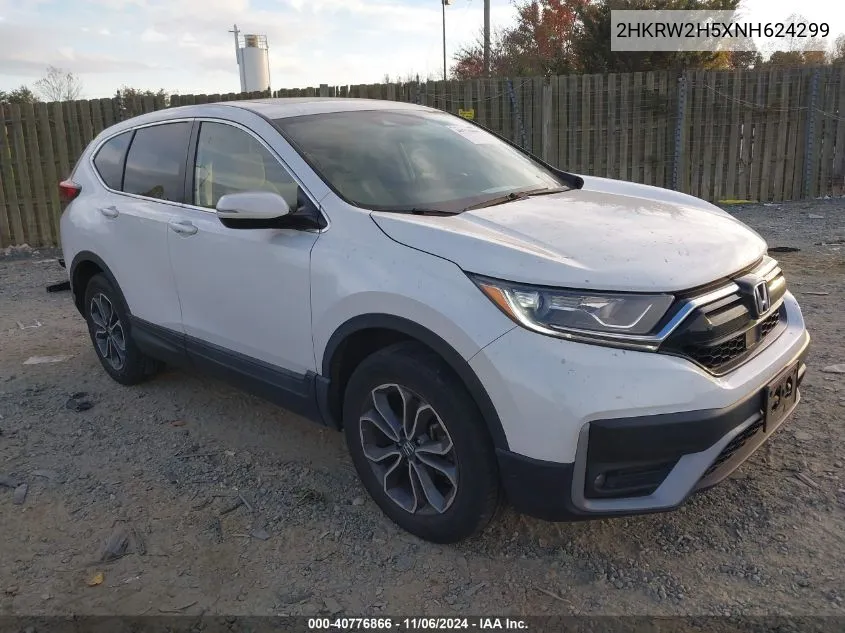 2022 Honda Cr-V Awd Ex VIN: 2HKRW2H5XNH624299 Lot: 40776866