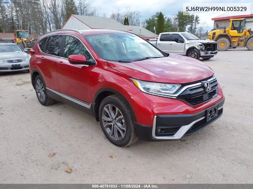 2022 Honda Cr-V Awd Touring VIN: 5J6RW2H99NL005329 Lot: 40781033