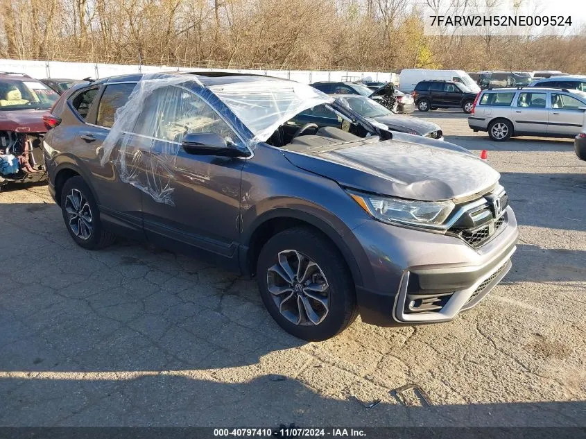 2022 Honda Cr-V Awd Ex VIN: 7FARW2H52NE009524 Lot: 40797410