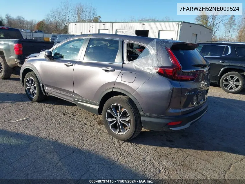 2022 Honda Cr-V Awd Ex VIN: 7FARW2H52NE009524 Lot: 40797410